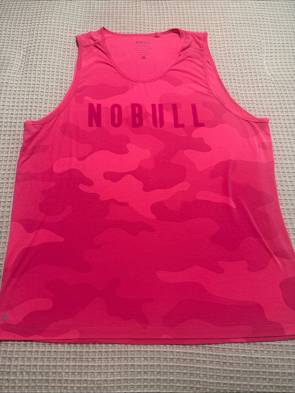 NOBULL XL Men’s Pink Camo Tank